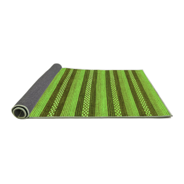 Sideview of Oriental Green Modern Rug, abs290grn