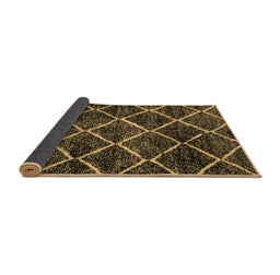 Sideview of Abstract Brown Modern Rug, abs2910brn