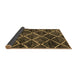 Sideview of Abstract Brown Modern Rug, abs2910brn