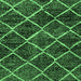 Square Machine Washable Abstract Emerald Green Modern Area Rugs, wshabs2910emgrn