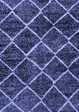 Abstract Blue Modern Rug, abs2910blu