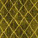 Square Abstract Yellow Modern Rug, abs2910yw