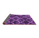 Sideview of Abstract Purple Modern Rug, abs2910pur