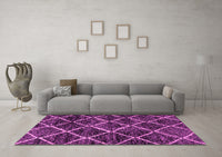 Machine Washable Abstract Pink Modern Rug, wshabs2910pnk