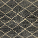 Square Abstract Brown Modern Rug, abs2910