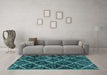 Machine Washable Abstract Light Blue Modern Rug in a Living Room, wshabs2910lblu