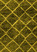 Machine Washable Abstract Yellow Modern Rug, wshabs2910yw