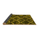 Sideview of Abstract Yellow Modern Rug, abs2910yw