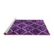 Sideview of Machine Washable Abstract Purple Modern Area Rugs, wshabs2910pur