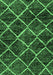 Machine Washable Abstract Emerald Green Modern Area Rugs, wshabs2910emgrn