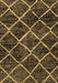 Abstract Brown Modern Rug, abs2910brn