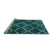 Sideview of Machine Washable Abstract Light Blue Modern Rug, wshabs2910lblu