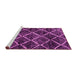 Sideview of Machine Washable Abstract Pink Modern Rug, wshabs2910pnk