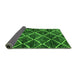 Sideview of Abstract Green Modern Rug, abs2910grn