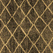 Square Abstract Brown Modern Rug, abs2910brn