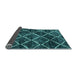 Sideview of Abstract Light Blue Modern Rug, abs2910lblu