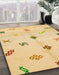 Machine Washable Abstract Orange Rug in a Family Room, wshabs2911