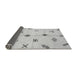 Sideview of Solid Gray Modern Rug, abs2911gry