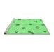 Sideview of Machine Washable Solid Emerald Green Modern Area Rugs, wshabs2911emgrn