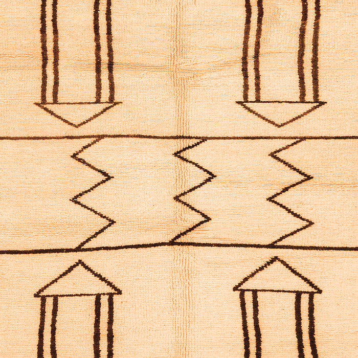 Square Machine Washable Solid Orange Modern Area Rugs, wshabs2912org