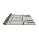 Sideview of Solid Gray Modern Rug, abs2912gry