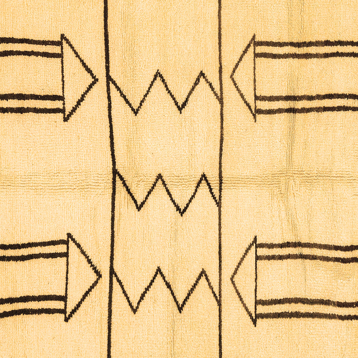 Square Solid Brown Modern Rug, abs2912brn