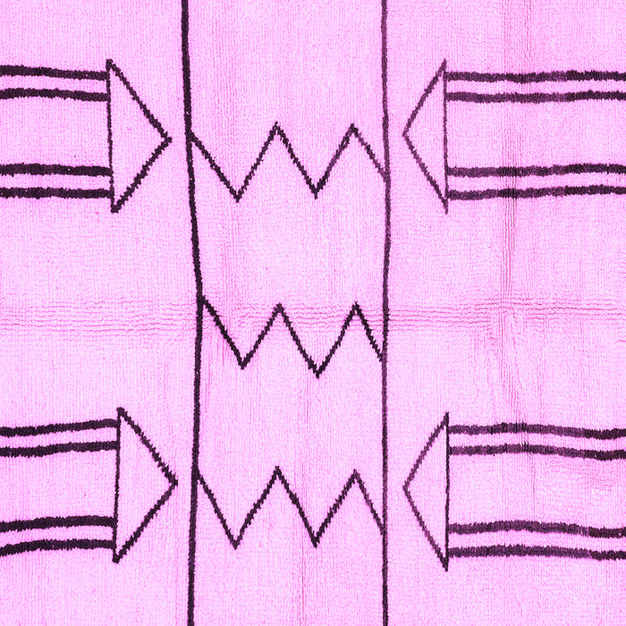 Square Solid Purple Modern Rug, abs2912pur