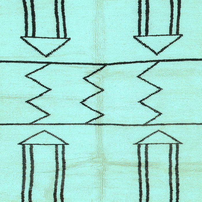 Square Solid Light Blue Modern Rug, abs2912lblu