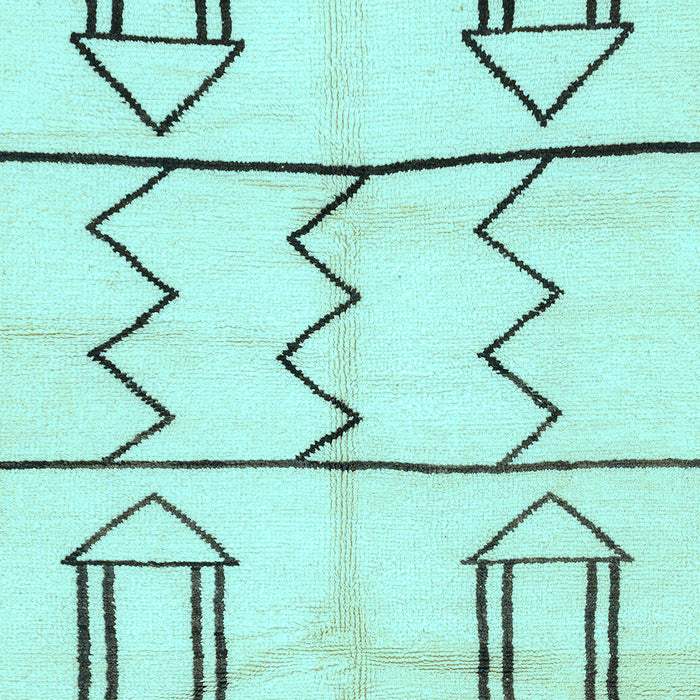 Solid Light Blue Modern Rug, abs2912lblu