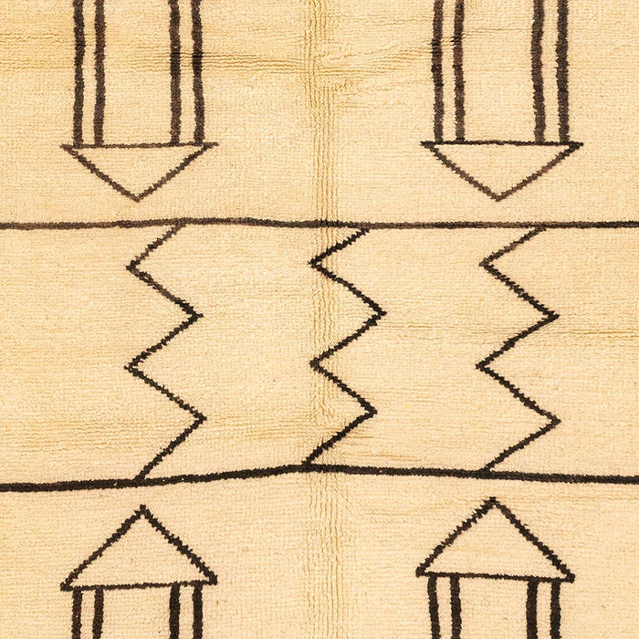 Abstract Mustard Yellow Solid Rug, abs2912