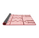 Solid Red Modern Area Rugs