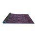 Sideview of Abstract Blue Modern Rug, abs2913blu