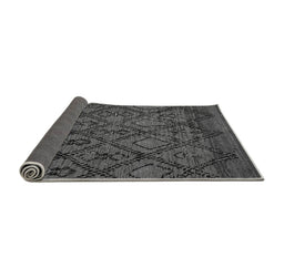 Sideview of Abstract Gray Modern Rug, abs2913gry