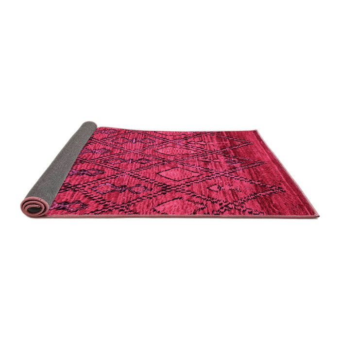 Sideview of Abstract Pink Modern Rug, abs2913pnk