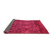 Sideview of Abstract Pink Modern Rug, abs2913pnk