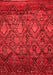 Abstract Red Modern Area Rugs