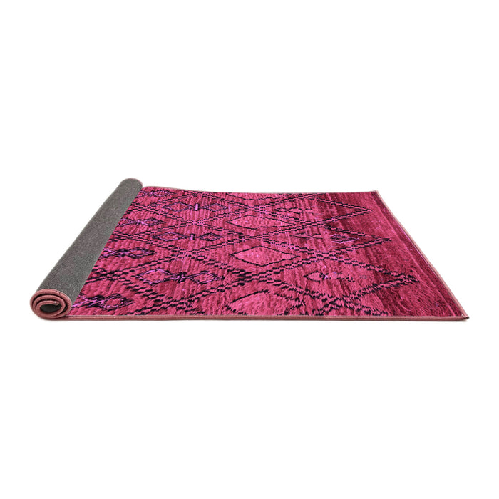 Sideview of Abstract Purple Modern Rug, abs2913pur
