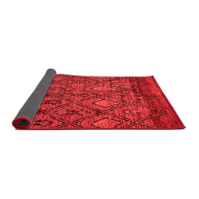 Abstract Red Modern Area Rugs