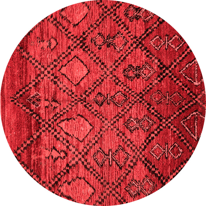 Abstract Red Modern Rug, abs2913red