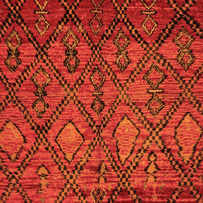 Abstract Orange Modern Rug, abs2913org