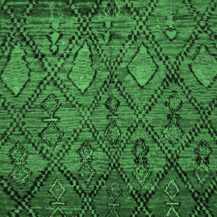 Abstract Emerald Green Modern Rug, abs2913emgrn