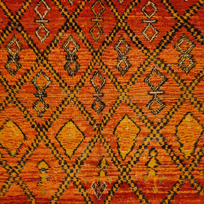 Machine Washable Abstract Orange Red Rug, wshabs2913