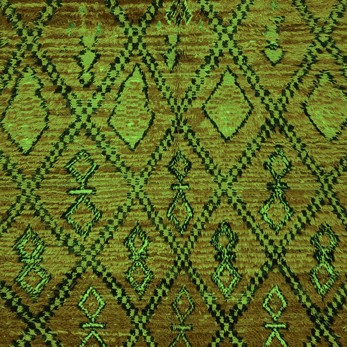 Abstract Green Modern Rug, abs2913grn