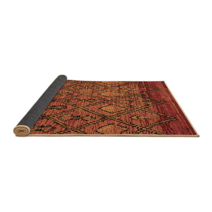 Sideview of Abstract Brown Modern Rug, abs2913brn
