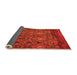 Sideview of Abstract Orange Modern Rug, abs2913org