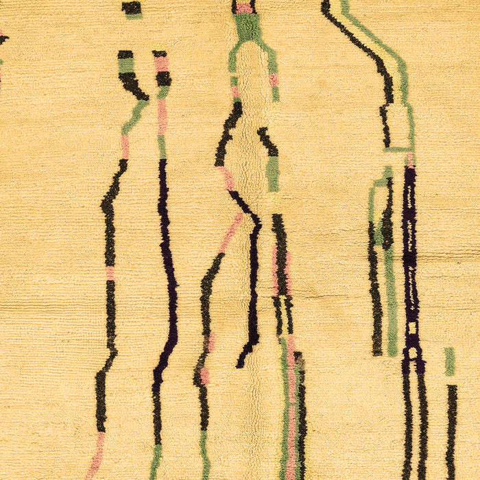 Machine Washable Solid Brown Modern Rug, wshabs2914brn