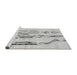 Sideview of Machine Washable Solid Gray Modern Rug, wshabs2914gry