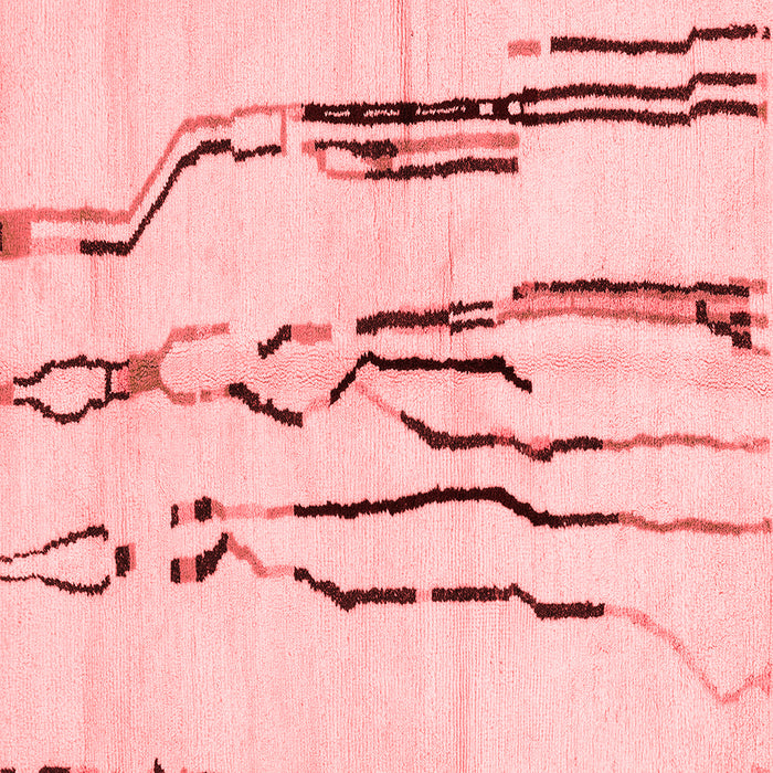 Machine Washable Solid Red Modern Rug, wshabs2914red