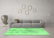 Machine Washable Solid Emerald Green Modern Area Rugs in a Living Room,, wshabs2914emgrn