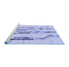 Sideview of Machine Washable Solid Blue Modern Rug, wshabs2914blu